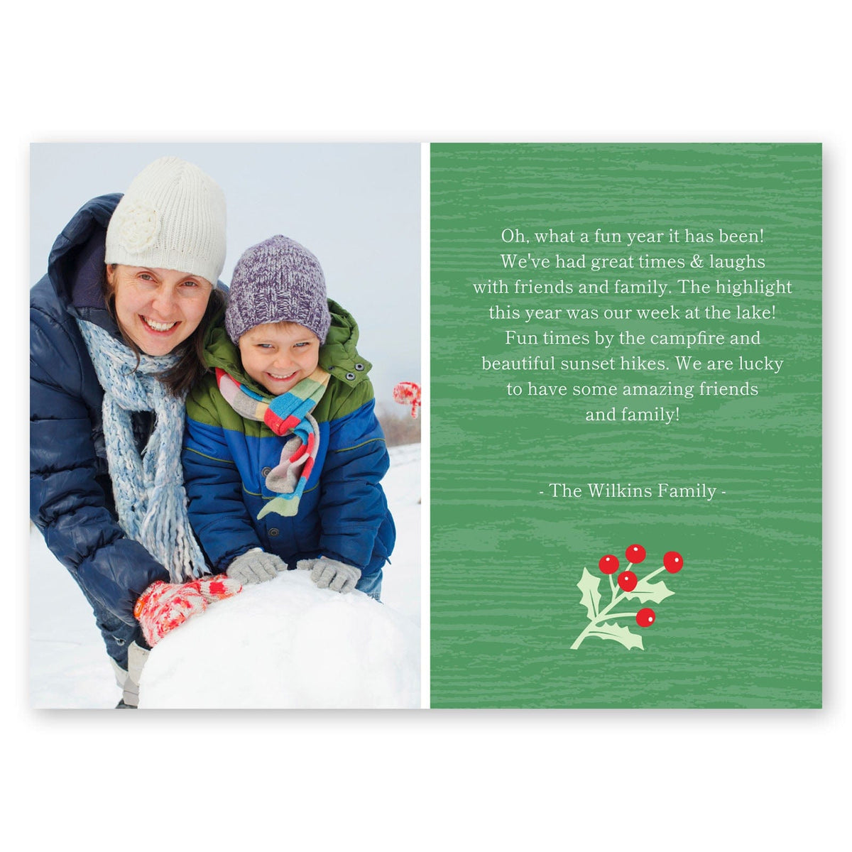 Holiday Woodgrain Holiday Card Gartner Studios Christmas Card