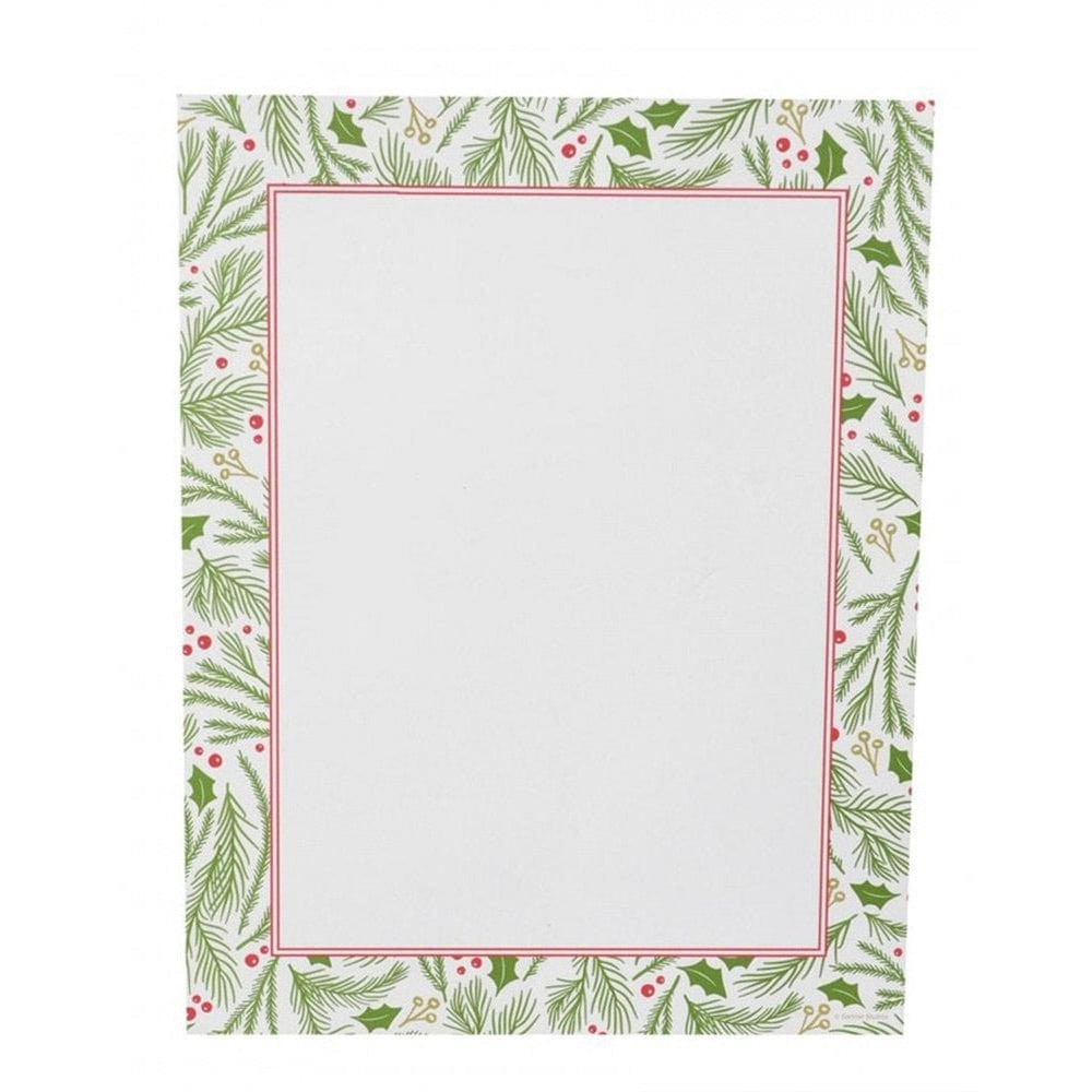 Holly Bough Border Stationery Paper - 80 Count Gartner Studios Stationery Paper 22642