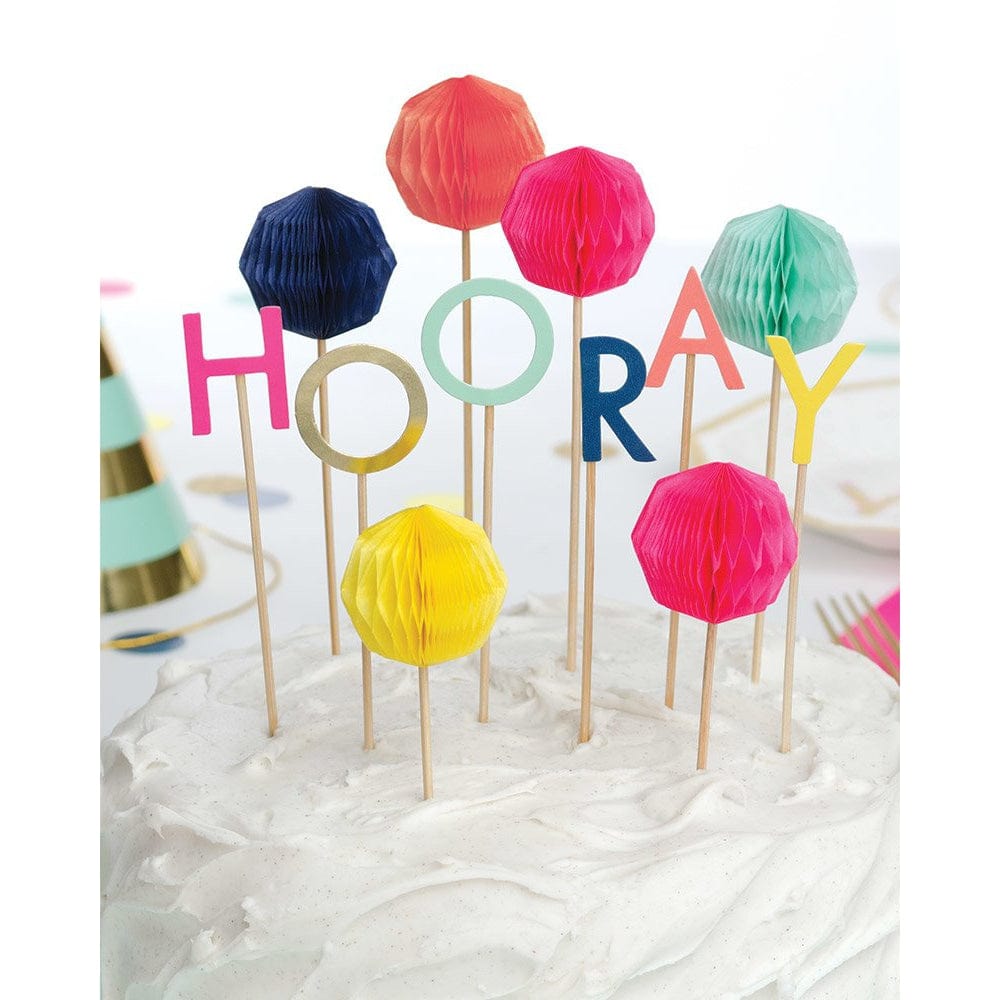 Hooray! Honeycomb Cake Topper Set Gartner Studios Cake Topper 25000