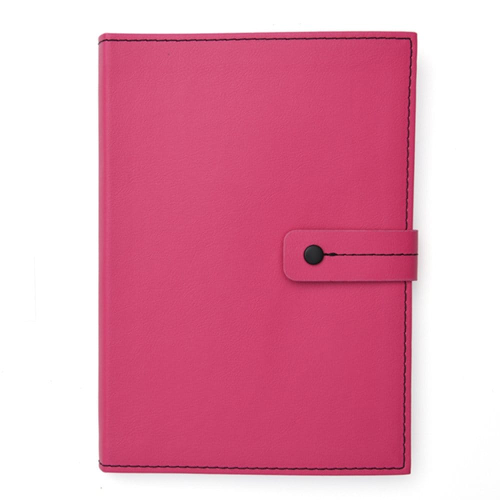 Hot Pink Snap Closure Journal With Floral Liner Gartner Studios Journals 40384