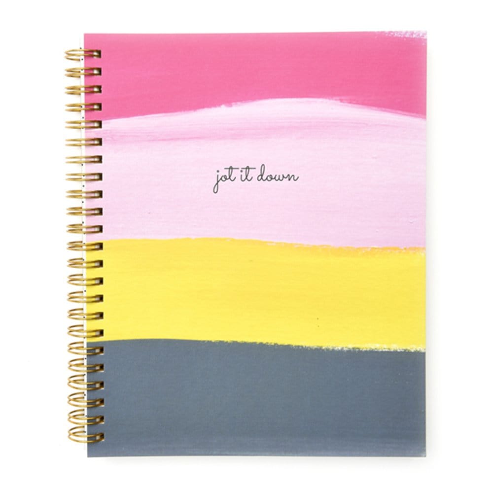 'Jot It Down' Painterly Stripes Spiral Notebook Gartner Studios Notebooks 40376
