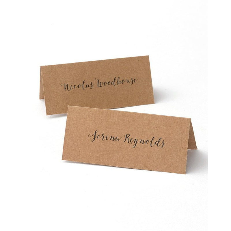 Kraft Printable Place Cards Gartner Studios