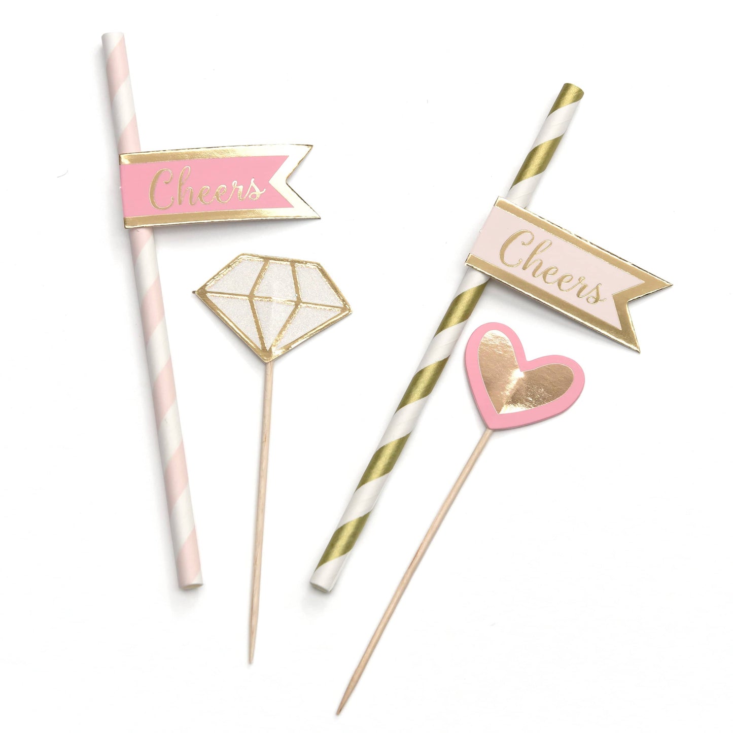 Last Fling Décor Kit - Straws, Picks + Banner Gartner Studios Paper Straws 55695