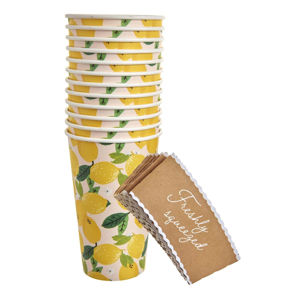 Lemon Party Cups - 12 Count Gartner Studios Drinkware 94768