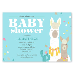 Llama Mama Baby Shower Invitation Gartner Studios Baby Shower