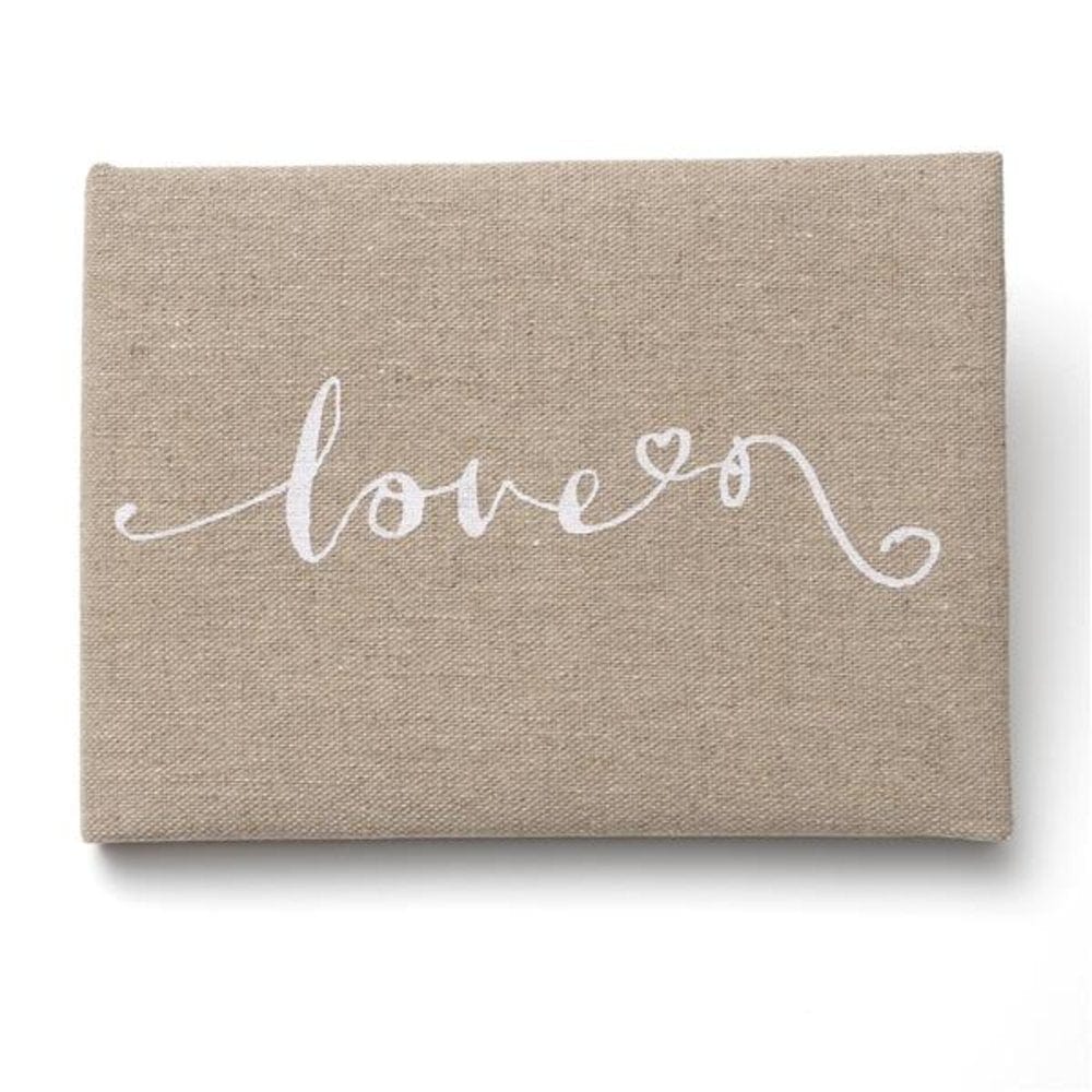 Love Script Linen Guest Book Gartner Studios Guest Book 17978