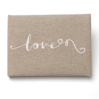 Love Script Linen Guest Book Gartner Studios Guest Book 17978