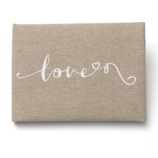 Love Script Linen Guest Book Gartner Studios Guest Book 17978