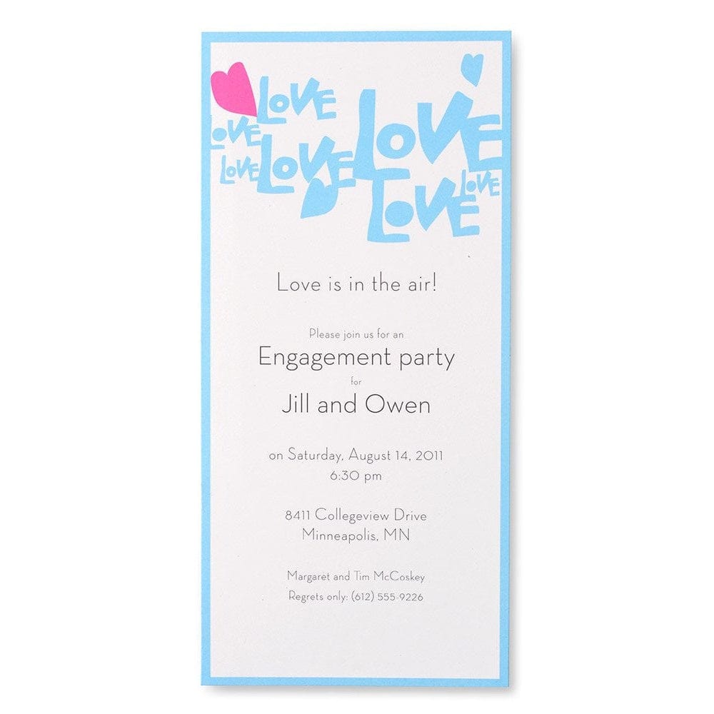 Love Type Jubilee Print At Home Invitations Gartner Studios Invitations 45998