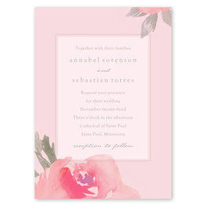 Lovely Rose Wedding Invitation Blush Gartner Studios Wedding Invitation 96942