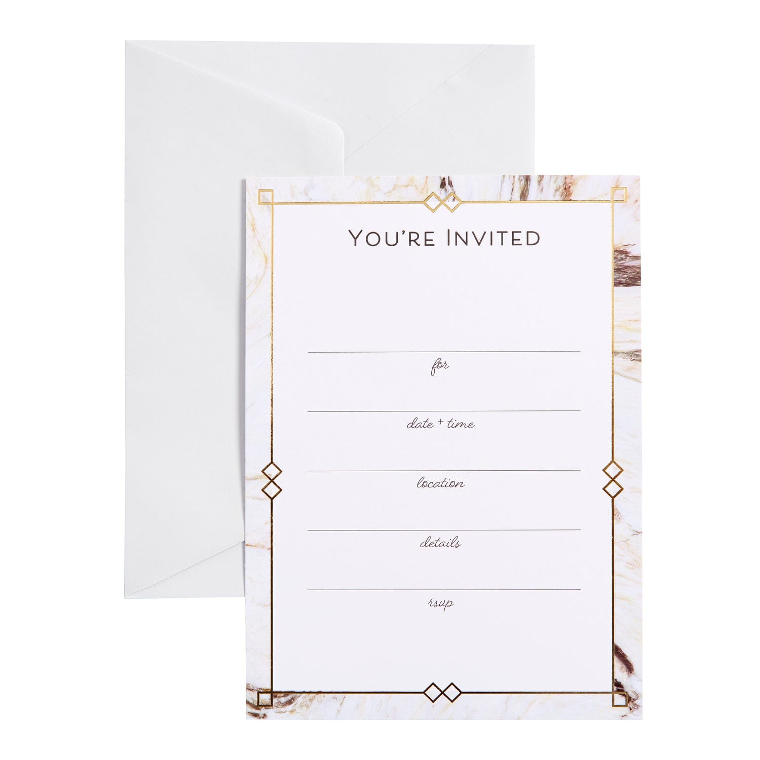 Marble - Hand-write or Print Your Own Invitations - Set of 20 Gartner Studios Invitations 94132