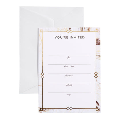 Marble - Hand-write or Print Your Own Invitations - Set of 20 Gartner Studios Invitations 94132