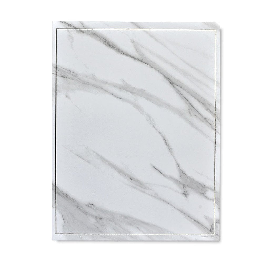 Marble & Silver Foil Stationery Paper - 40 Count Gartner Studios Stationery Paper 24651