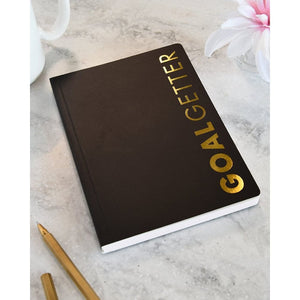 Matte Black & Gold Foil 'goal Getter' Goals Journal Gartner Studios Journals 52383