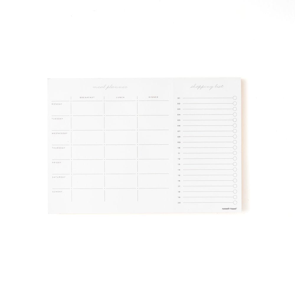 Meal Planner Notepad russell+hazel Notepad 51202