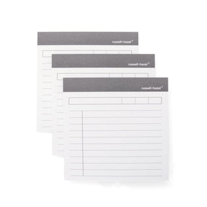 Memo Adhesive Notes- Charcoal russell+hazel Sticky Notes 34621