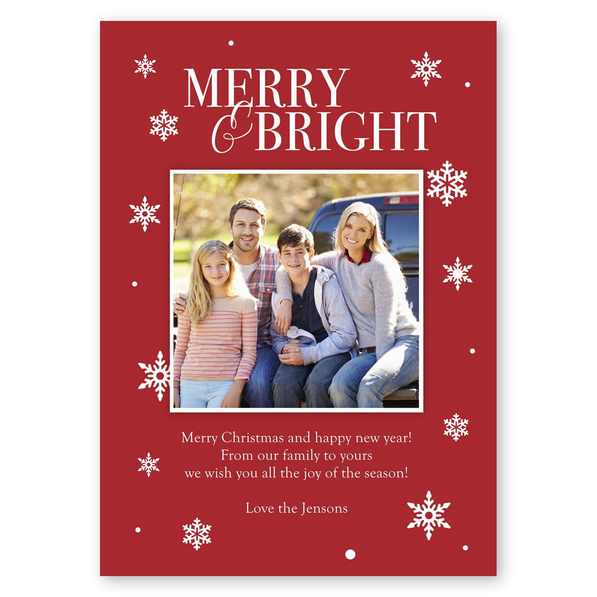 Metallic Script Holiday Card Gartner Studios Christmas Card