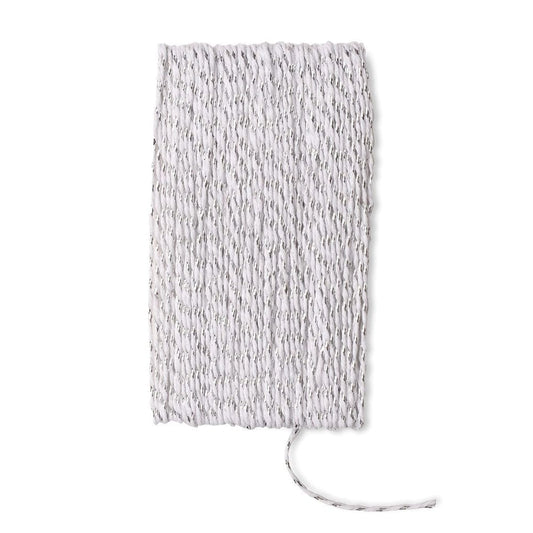 Metallic Silver & White Twine Gartner Studios Ribbon + Twine 27491
