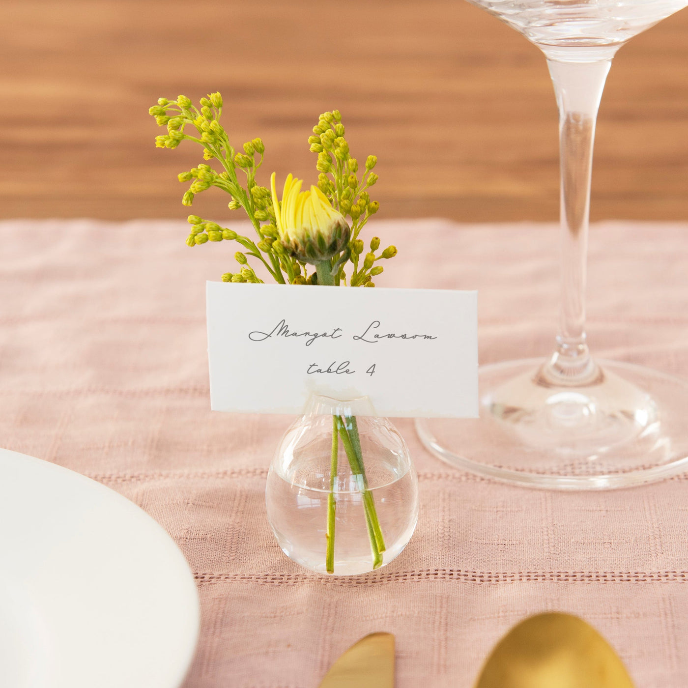 Table Numbers Place Cards Gartner Studios