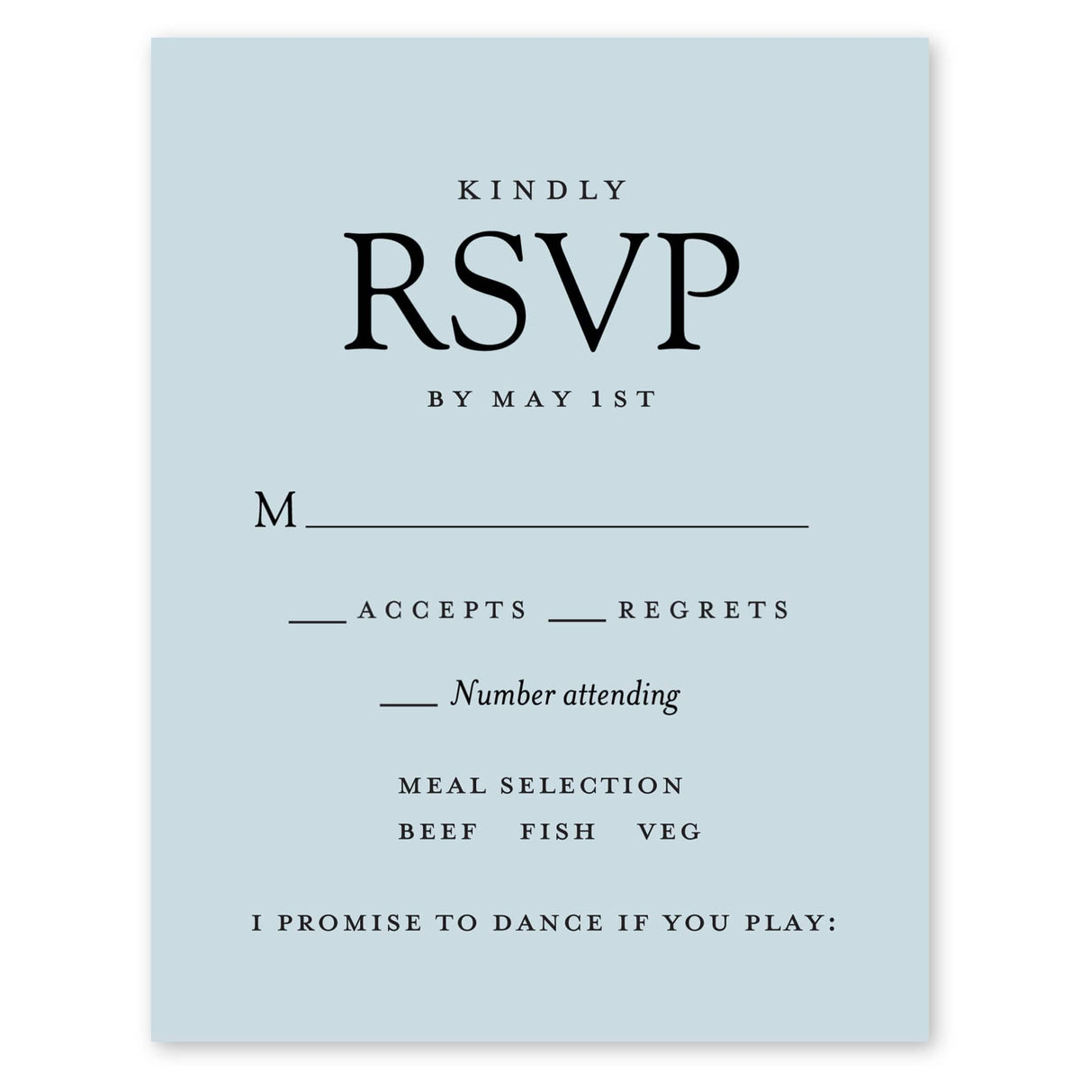 Modern Simplicity Wedding Response Card Dusk Gartner Studios Response Cards 10611