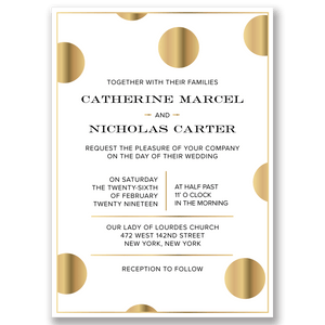 Modern Whim Foil Wedding Invitation White Gartner Studios Wedding Invitation 11029