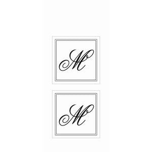 Monogram Envelope Seal Stickers M Gartner Studios Seals 86173