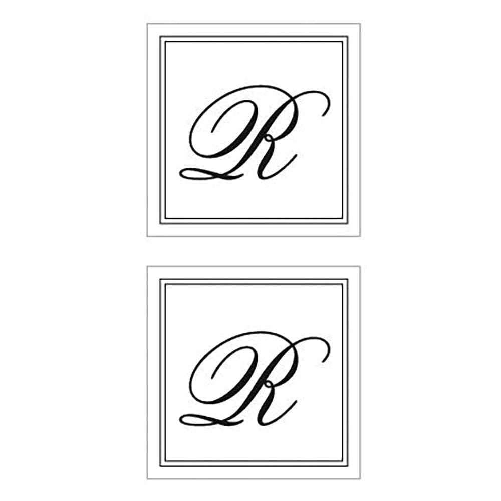 Monogram Envelope Seal Stickers R Gartner Studios Seals 86176