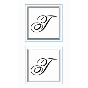 Monogram Envelope Seal Stickers T Gartner Studios Seals 86178