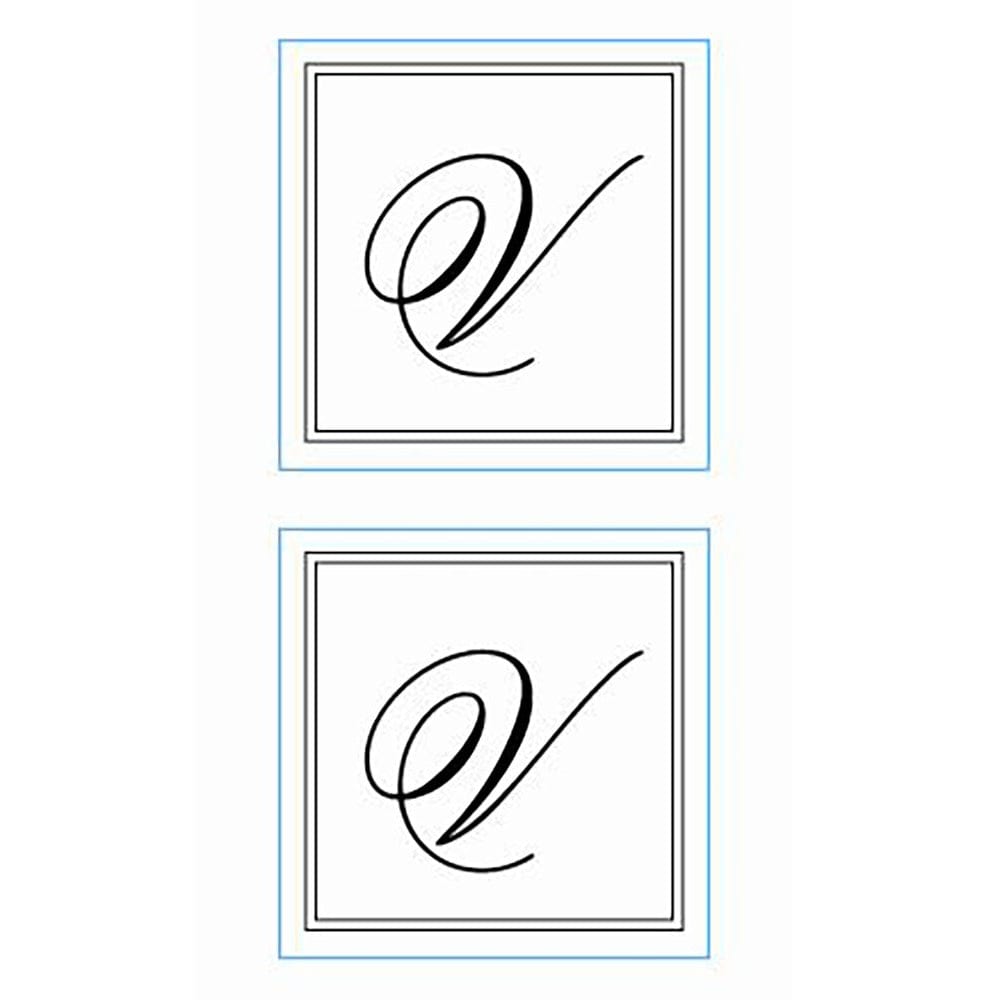 Monogram Envelope Seal Stickers V Gartner Studios Seals 86181