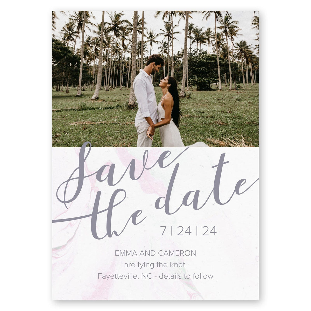 Mostly Marble Save The Date Pink Gartner Studios Save The Dates 96023
