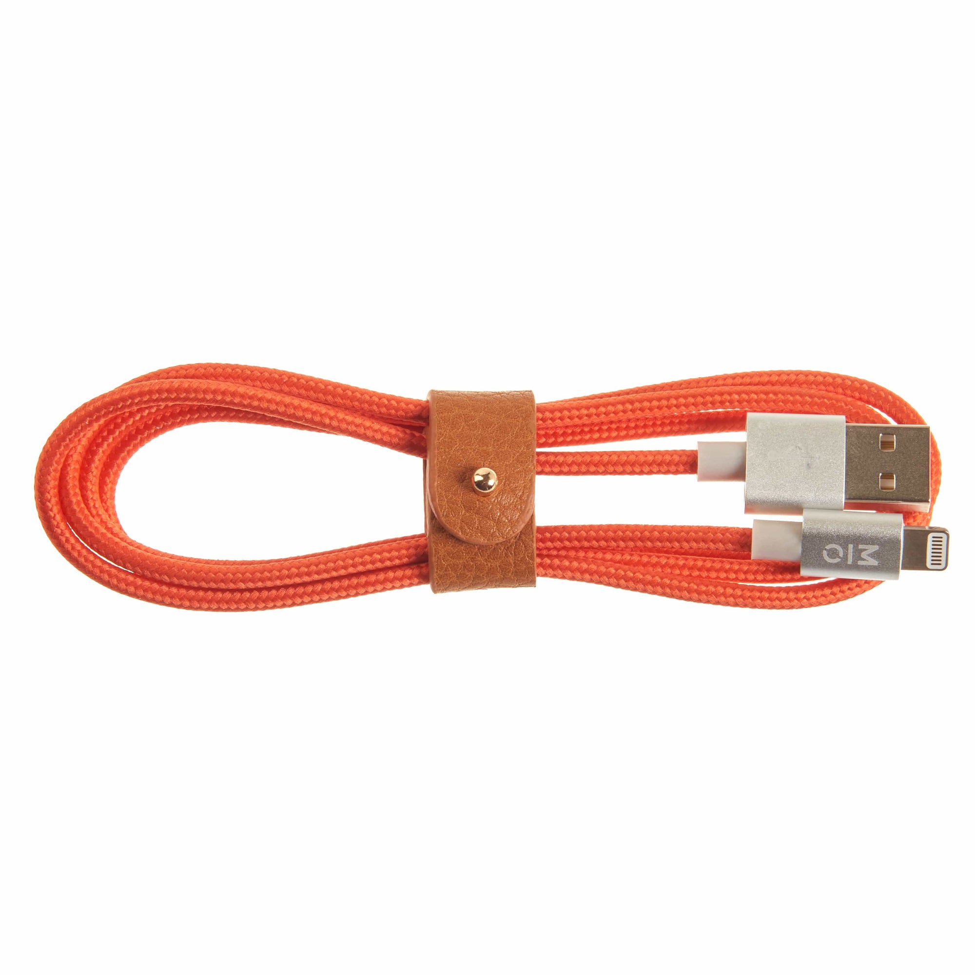 Motile Commuter Cord Charger - Red Orange Motile Electronics 38557