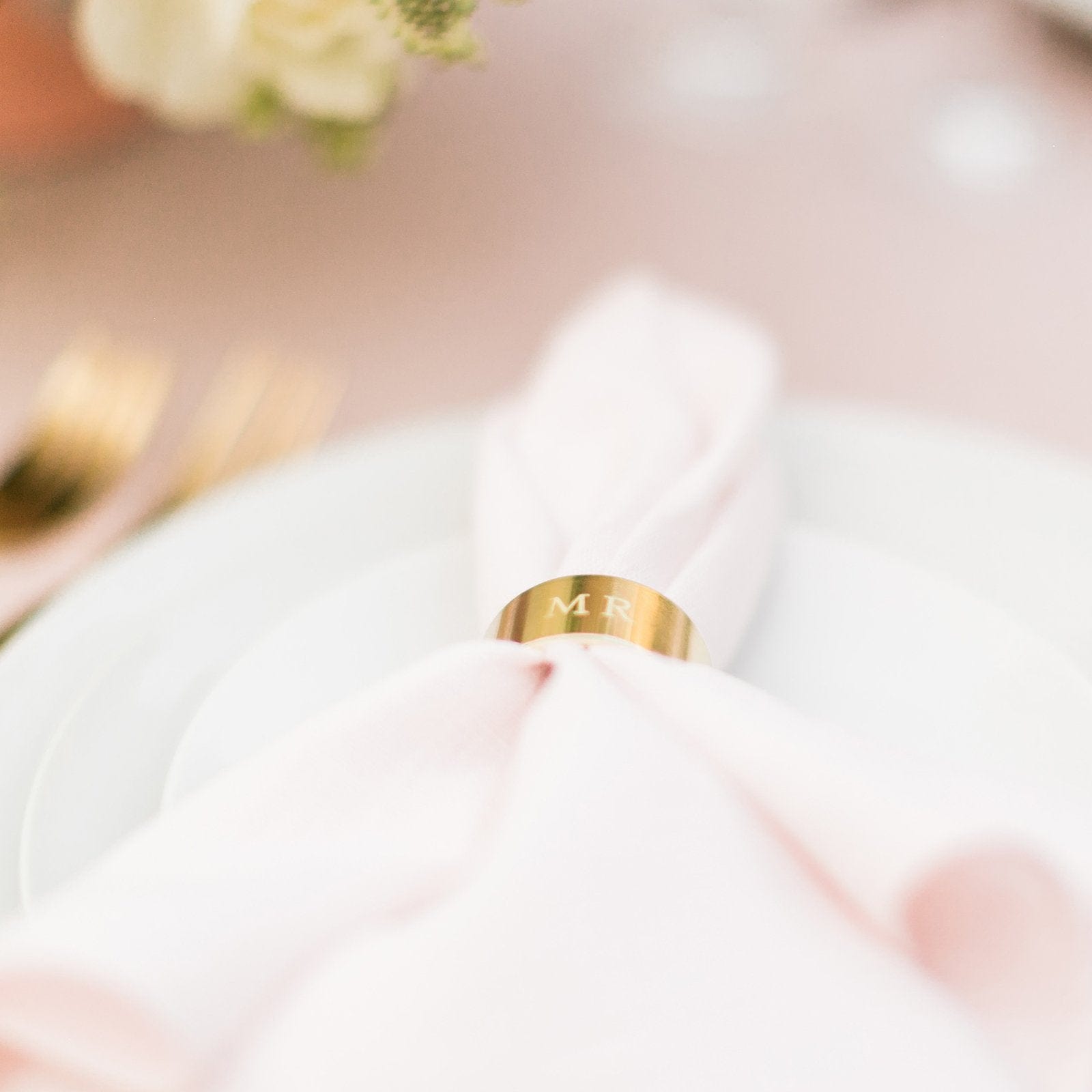 Mr and Mrs Napkin Rings - 2 Count Gartner Studios Napkin Ring 36155