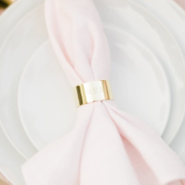 Mr and Mrs Napkin Rings - 2 Count Gartner Studios Napkin Ring 36155