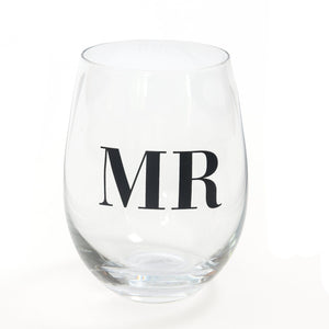 Mr Stemless Wine Glass Gartner Studios Drinking Glass 42328