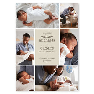 Multi-Photo Baby Announcement Gartner Studios Baby Announcement