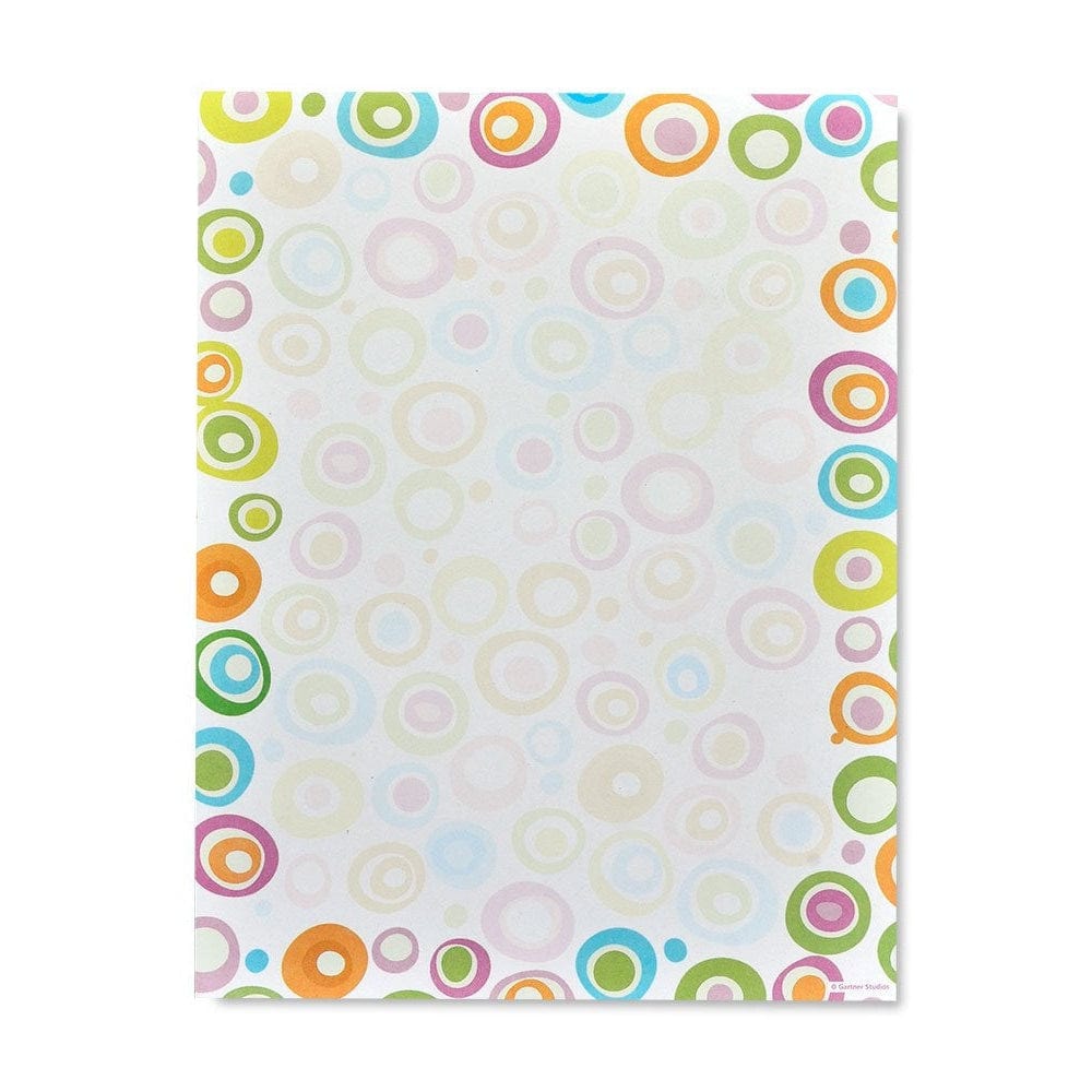 Multicolor Circles Stationery Paper - 100 Count Gartner Studios Stationery Paper 75328