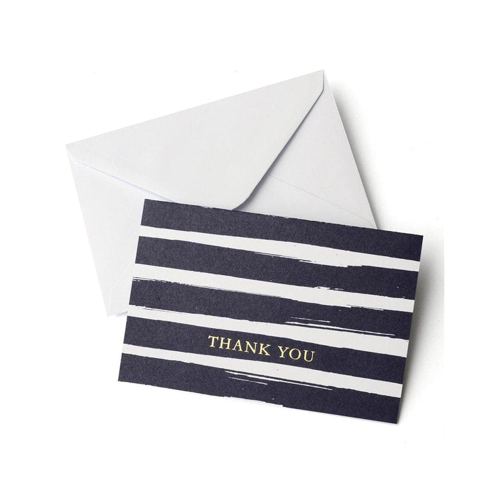 Navy And Gold Foil Brushstroke Thank You Cards Gartner Studios Cards - Thank You 83768