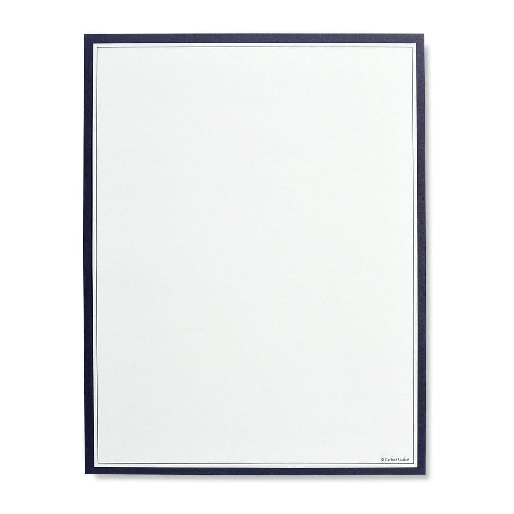 Navy Border Letterhead Stationery Gartner Studios Stationery Paper 61799