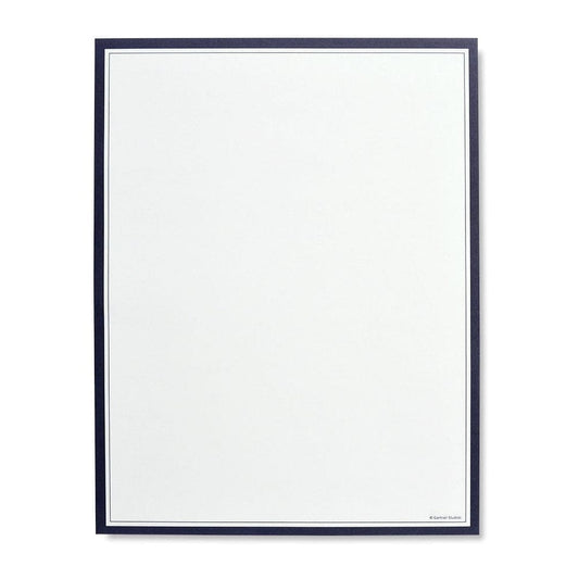 Navy Border Letterhead Stationery Gartner Studios Stationery Paper 61799