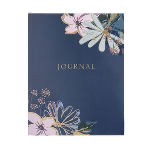 Navy Floral Journal Gartner Studios Notebooks 91456
