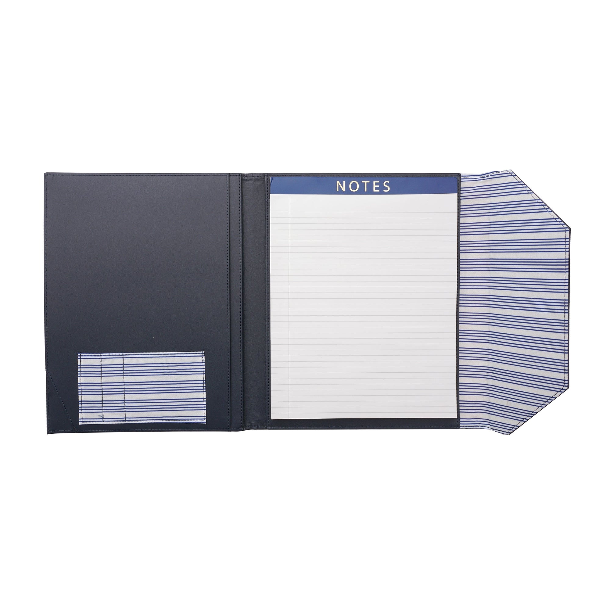 Navy Strip Padfolio Gartner Studios Notebooks