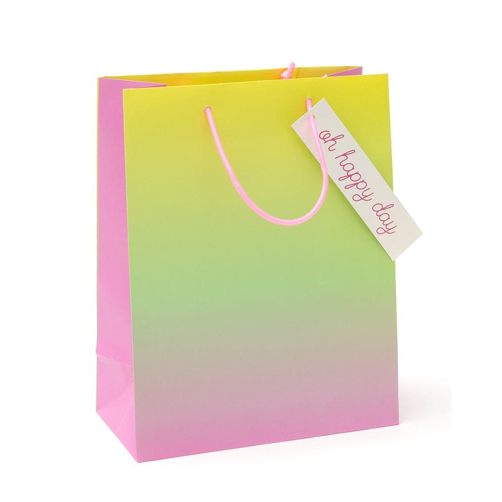 Neon Ombre Medium Gift Bag With Tag Gartner Studios Gift Bags 31467