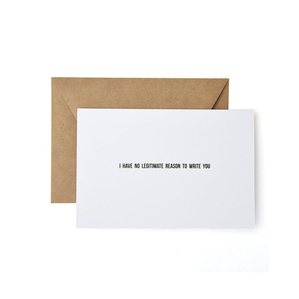 'No Legitimate Reason' Folded Note Cards Gartner Studios Note Cards 37411