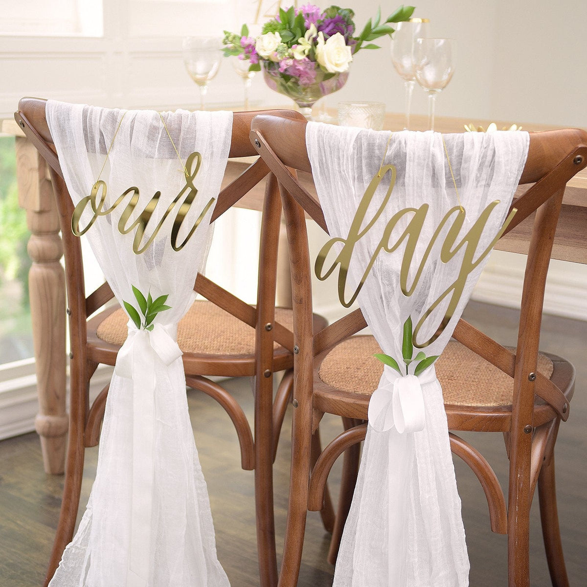 Our Day Gold Chair Signs - 2CT Gartner Studios Chair Signs 44257