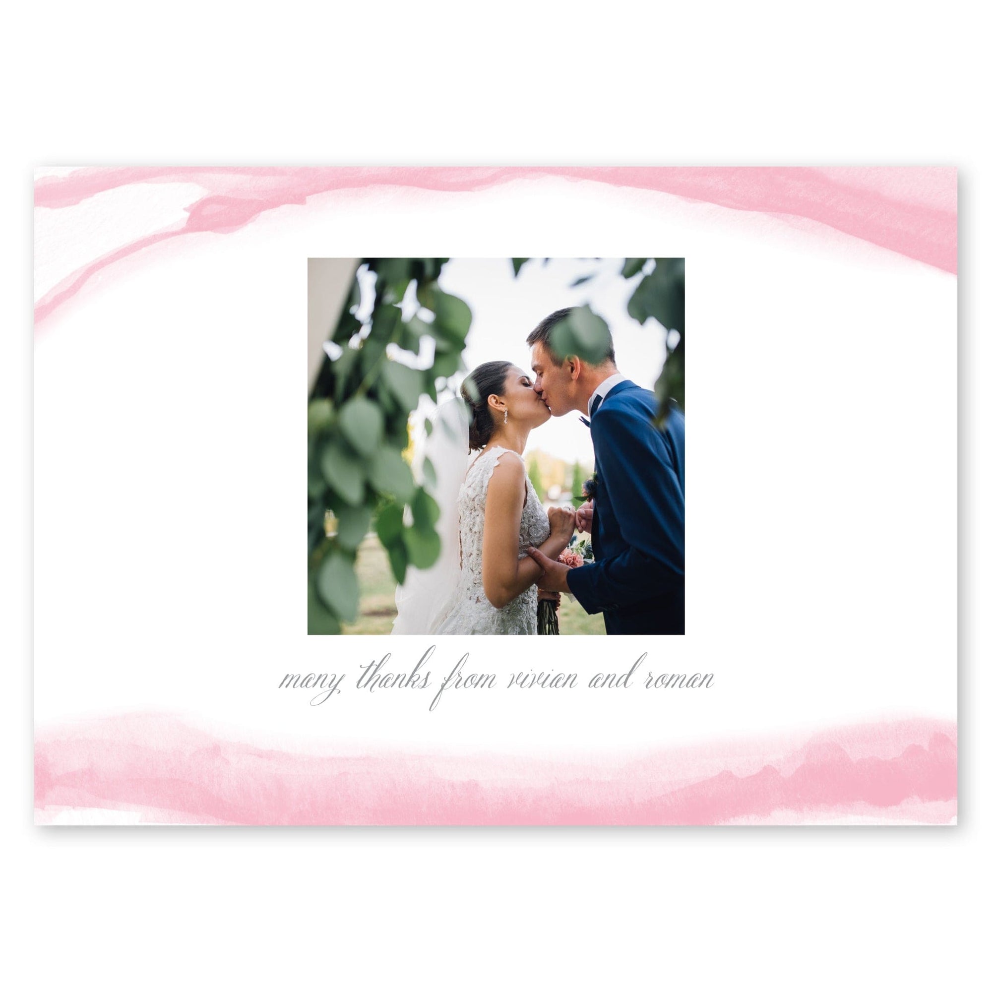 Painted Marble Wedding Thank You Pink Gartner Studios Cards - Thank You 11210