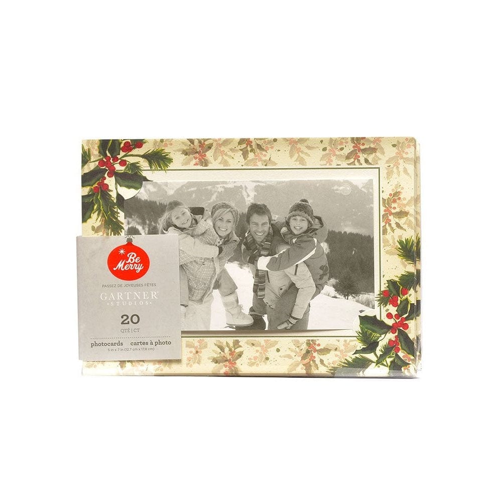 Painterly Holly Photocards 20Ct Gartner Studios Cards - Christmas 64723