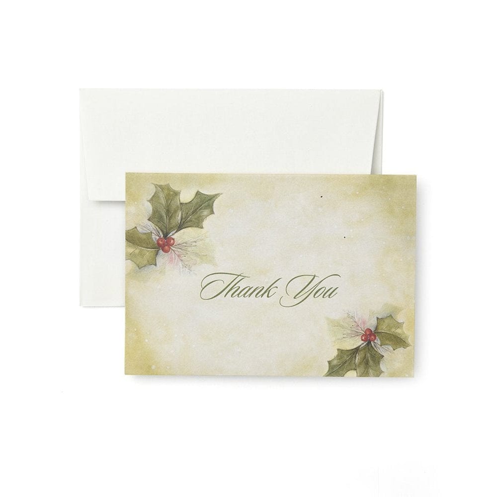 Painterly Holly Thank You Cards Gartner Studios Cards - Thank You 64727