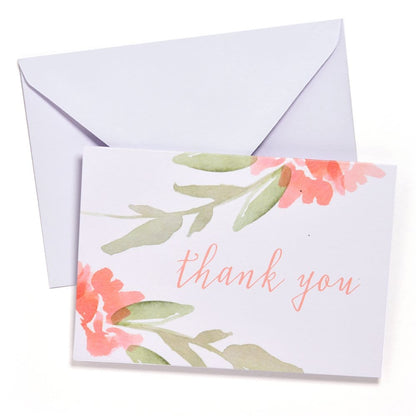 Peach Watercolor Floral Thank You Cards Gartner Studios Cards - Thank You 47801
