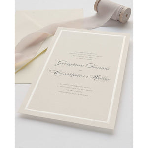 Pearl Border Print At Home Wedding Invitation Kit Gartner Studios Invitations