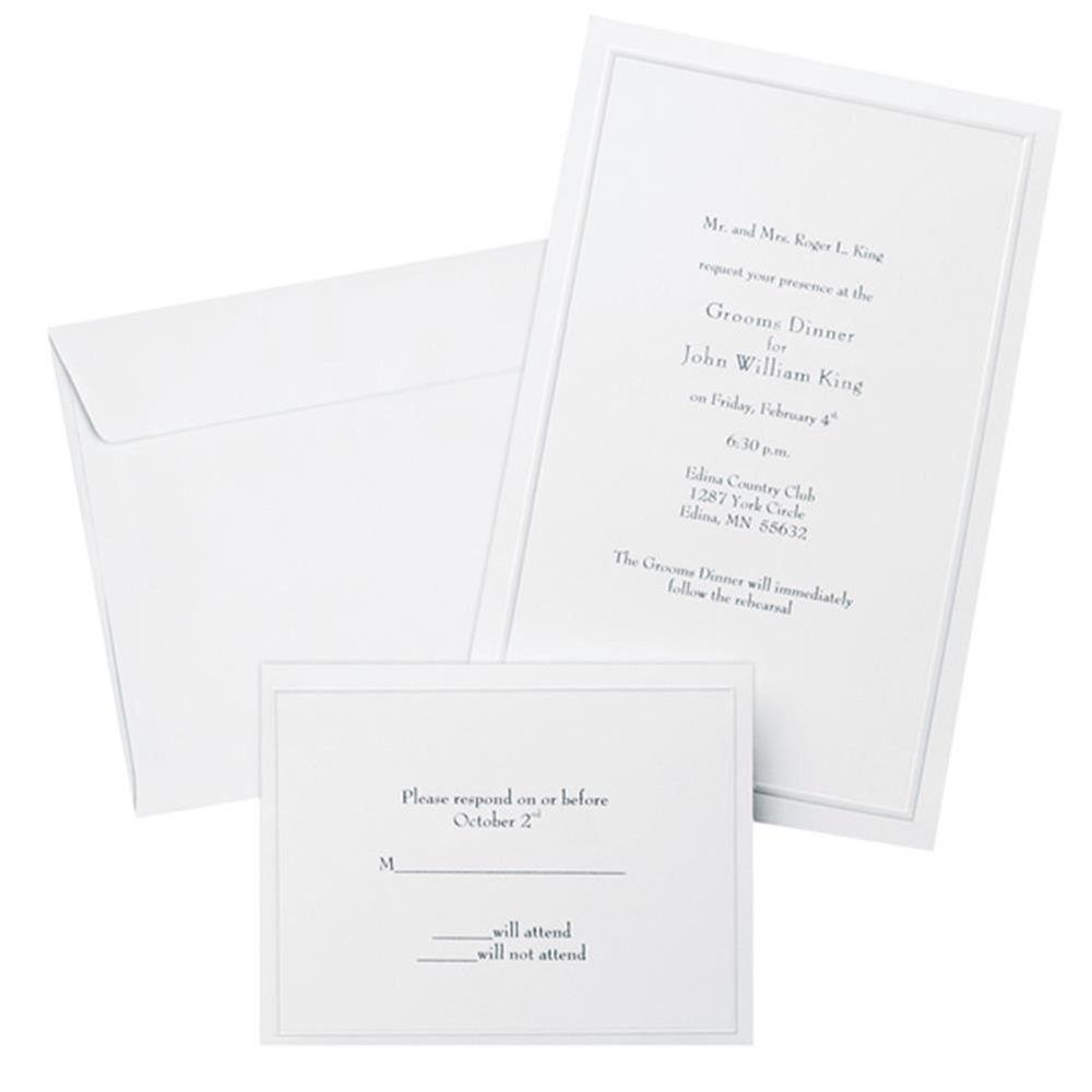 Pearl Border Print At Home Wedding Invitation Kit Gartner Studios Invitations